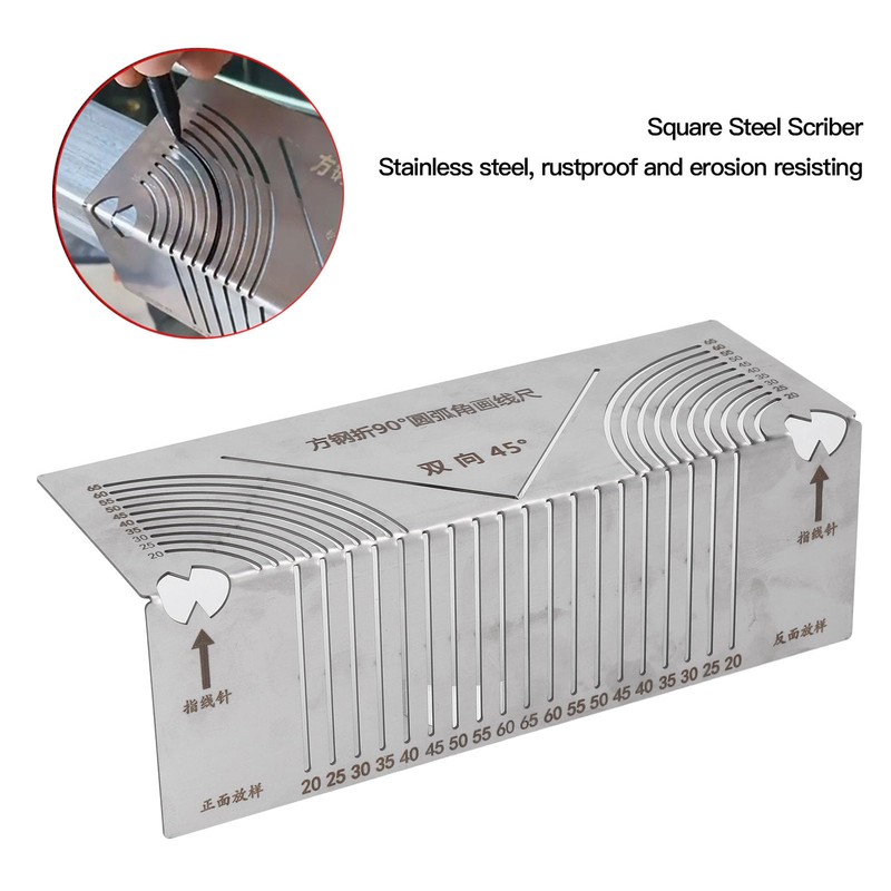 90° Angle Arc Marking Tool Stainless Steel Pipeline Cutting Welding