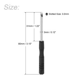 uxcell Mini Slotted Screwdriver, 3.0mm Flat Head for Watch Eyeglasses Electronics Repair, 10 Pcs