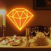 mllusxg Diamond Neon Sign for Wall Decoration, Glowing Neon Sign,