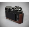LIM'S Genuine Italy Leather Camera Half Case Metal Grip Dovetail