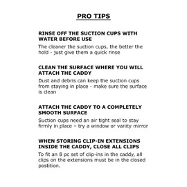 Hair Works 4-in-1 Hair Extension Style Caddy - The Original Hair Extension Holder Designed To Securely Hold Your Extensions While You Wash, Style, Pack and Store Them (White)