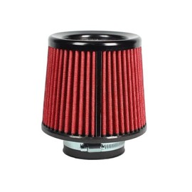 Red 3" 76 mm Cold Air Intake Cone Replacement Dry Air Filter Engine Intake Filter 3inch, 1 Pack