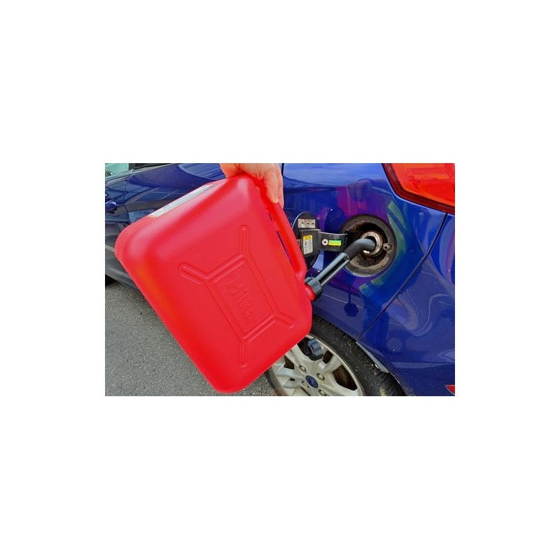 Hilka 84809530 10L Red Plastic Fuel Can