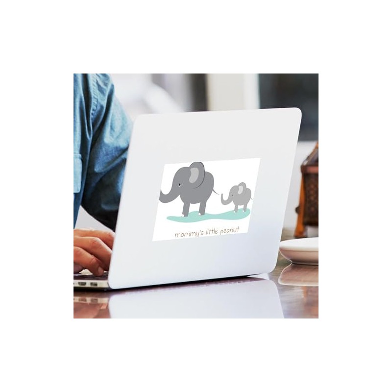 CafePress Mommy's Little Peanut Sticker Rectangle Bumper Sticker Car Decal