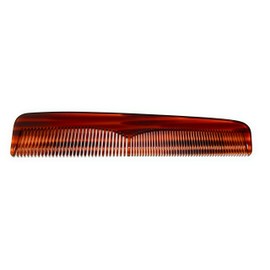 Echterhölter Comb Sawn + Handmade Approx. 19.5 cm – Normal + Wide Teeth Havana Brown Unisex Universal Comb (23513)