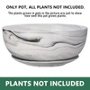 G EPGardening 10Inch Large Planter Marble Pattern Ceramic Succulent Planter