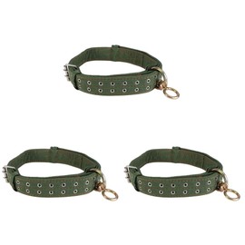 DOITOOL Cow Collar Canvas Calf Collar Neck Strap Adjustable Buckle Livestock Traction Necklace for Farm Animals Sheep Horse Pet Green - 3 Pack