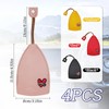 AdiStylinno 4 Pcs Car Key Cases, Cute Creative Pull Out