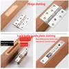 Door Hinge Jig,Aluminum Alloy Drill Guide Flat Hinge Slide Hinge