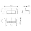 VISION INDUSTRIES Set of 10 PCS WHITE WINDOW SASH WEEP