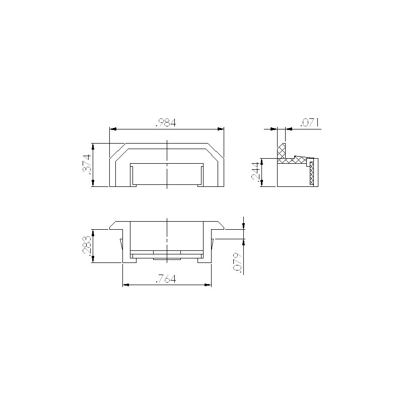 VISION INDUSTRIES Set of 10 PCS WHITE WINDOW SASH WEEP