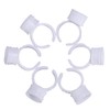 100 PC White Pigment Glue Ring Cups Tattoo Ink Holder