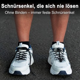 RJ-Sport Elastic Laces with Quick Release - Quick Lacing System for Unique Comfort, Perfect Fit and Strong Hold (Polishing)