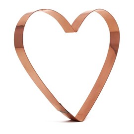 Large Heart Cookie Cutter - Copper, 5.5 x 5 in Made in USA - Handcrafted Heart Gifts for Bakers and Valentines Baking