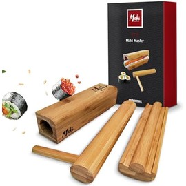 mikamax - Maki Master Sushi Set - Sushi Maker - 100% Bamboo - Sushi Making Set - Sushi Kit