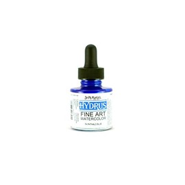 Dr. Ph. Martin's Hydrus Fine Art Watercolor, 1.0 oz, Phthalo Blue (7H) (400250-7H)
