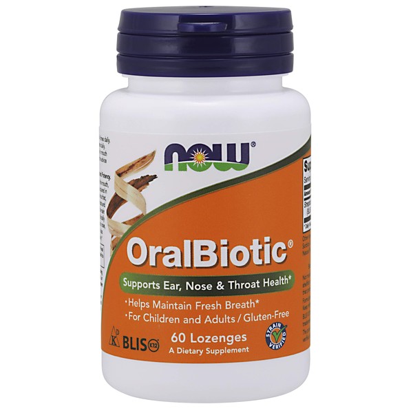 NOW Foods - Oralbiotic Blis K12(R) 60 Loz (Pack of 4)