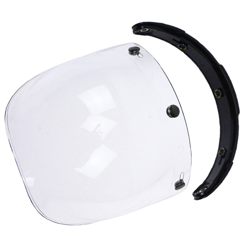 3-Snap Bubble Wind Visor For Biltwell Gringo&Bonanza Motorcycle Helmet
