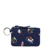 Vera Bradley Women's Cotton Zip Id Case Wallet, Snow Globe
