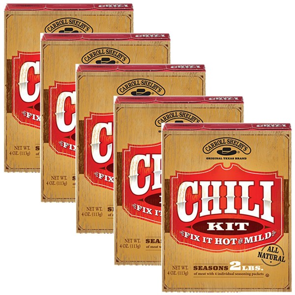Carroll Shelbys Chili Kit 4 Oz Pack of 5