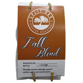 Fall Blend Coffee hand roasted whole beans, complex and spicy notes of nutmeg, cinnamon, and pumpkin spice by SPLIT OAK COFFEE ROASTERS Whole Bean Medium Roast Coffee (Single)