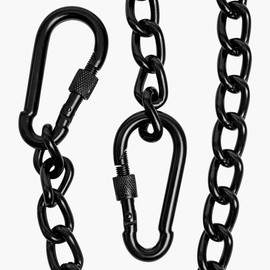 Velomill 38inch Hanging Chair Chain, Punching Bag Chain with Two Carabiners