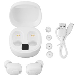 Language Translator Earbuds BT5.0 Noise Canceling 74 Languages 70 Accents APP Music Calling Translator Device White