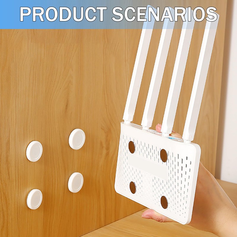 Nazaz Set of 7 Magnetic Remote Control Holders, No Drilling
