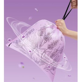 4 Gallon Trash Bags Drawstring, Colorful & Portable Small Trash Bags with Lavender Printed, Tear-Resistant Garbage Bags 4 Gallon for Bathroom Office Trash Cans, 50 Counts 1.5 Liter