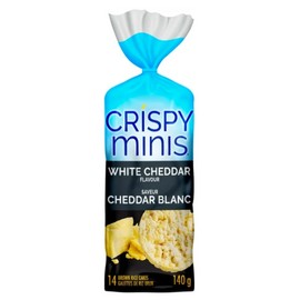 RICE CAKES Quaker Crispy Minis White Cheddar Flavor Brown Rice Cakes, 140g