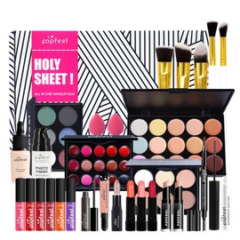 Joyeee All-in-One Makeup Gift Set Travel Makeup Kit Complete Starter Makeup Bundle Lipgloss Lipstick Concealer Blushes Powder Eyeshadow Palette Cosmetic Palette for Teen Girls & Adults #1