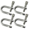 6mm Galvanised Dee Shackle PACK of 4 Shackle Chandlery DK01