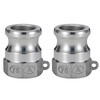 2 pcs Aluminum cam lock fittings (3/4" Part A) cam
