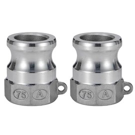 2 pcs Aluminum cam lock fittings (3/4" Part A) cam groove hose fitting camlock fittings, Male Adapter Female NPT Thread camlock fitting (3/4")