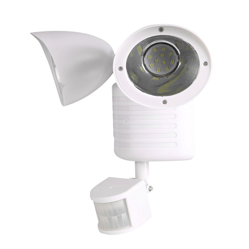 Outdoor Waterproof Double Lamp Head 22 LED Solar Power PIR