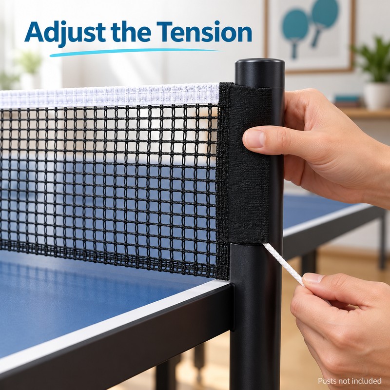 2-Pack Table Tennis Replacement Nets, 72 Inch Polyester Cotton Ping