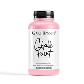 GRANOTONE Chalk Paint for Furniture | Matt-Finish Water-Based Acrylic Paint for Wood, Walls, Metal, Glass, Paper, Fabric Canvas | Maximum Coverage Chalk Paint for Kids & Adults, 120 Ml (ROSE QUARTZ)