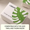 Leaf Shave | Leaf Single-Edge Safety Razor Blades, Platinum-Coated Stainless