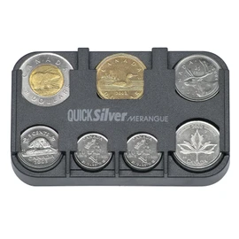 Merangue Quick Silver Coin Dispenser (CH1129BL), Black