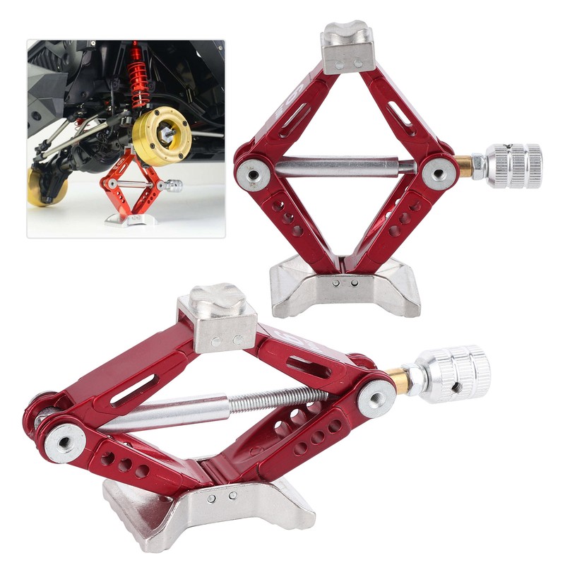 2Pcs Metal Universal Rhombus Adjustable Lifting Jack Accessory for 1/10