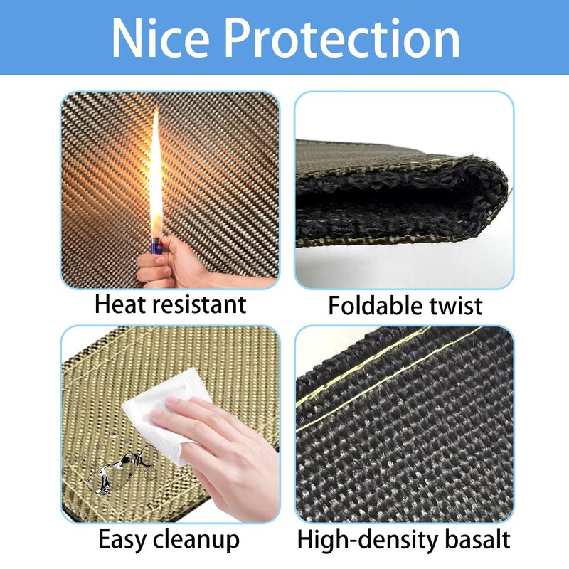 6" x 24" Exhaust Heat Shield Wrap Up to 1450℉