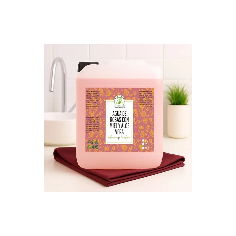 Agua De Rosas Con Miel Orgánica & Aloe Vera Calma