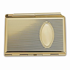 Jewels By Lux Gold-Plated Business Card and Note Holder