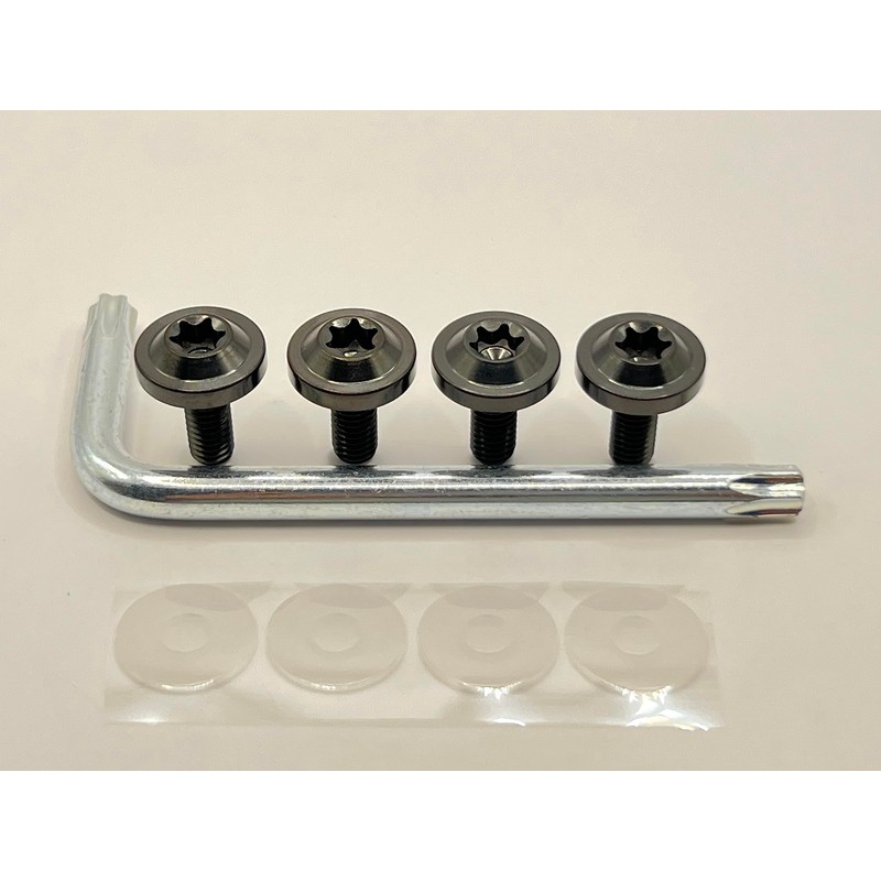 Kuroobaa Car License Plate Bolt, Titanium License Plate Frame, Car