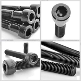 M3 Black Hexagon Socket Screw, 12.9 Degree Alloy Carbon Steel Connector, Repair Tool Accessories, 4-50 mm, with High Strength (M3 x 10 mm, 50 Pieces/Pack)