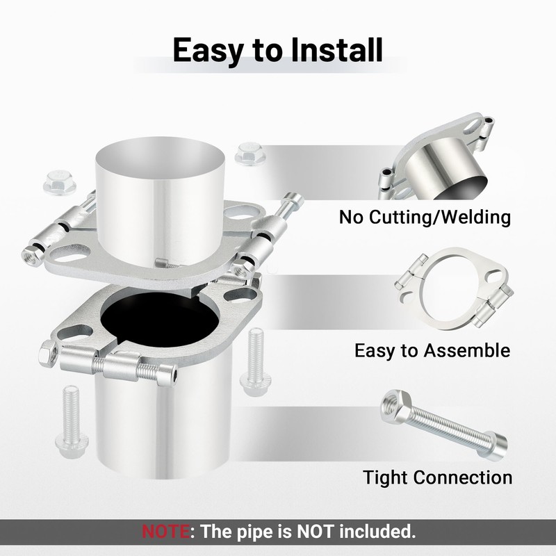 EVIL ENERGY 3 Inch Split Flange Repair Kit, Exhaust Flat
