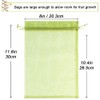 100pcs Fruit Protection Bags 8x12 inch, Green Netting Cover Bags