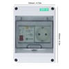 Circuit Breaker Box Waterproof 2 Holes EU Socket 250VAC Power