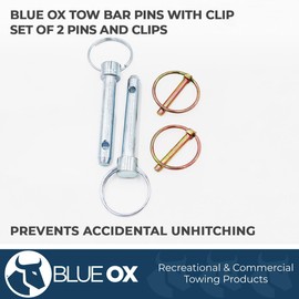 Blue Ox bx88219 1/2" self-retaining Pins - Pair,SILVER