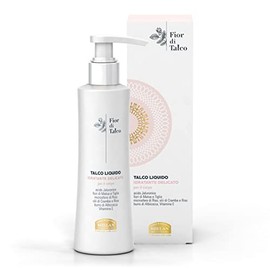 Helan, Fior di Talco, Talco Liquido, Crema Idratante Corpo per Pelle Morbida e Nutriente - Leggera, Fresca, Antiossidante, Non Unge - Arricchita con Acido Ialuronico, Olii e Vitamina E - 200 ml